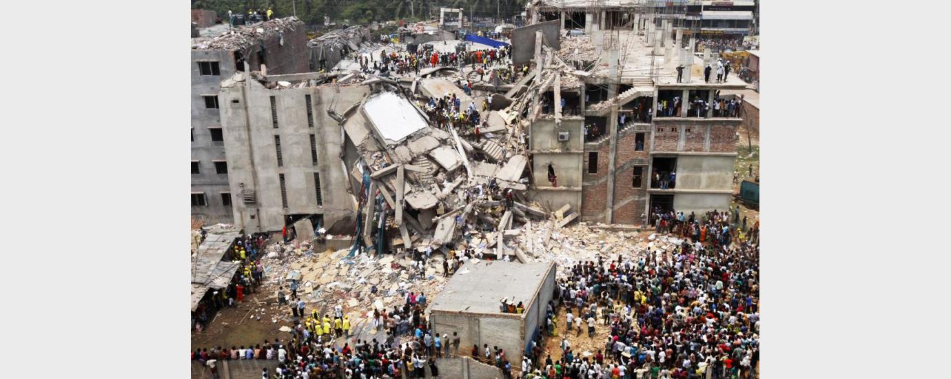 Rana Plaza building collapsed in the Bangladesh