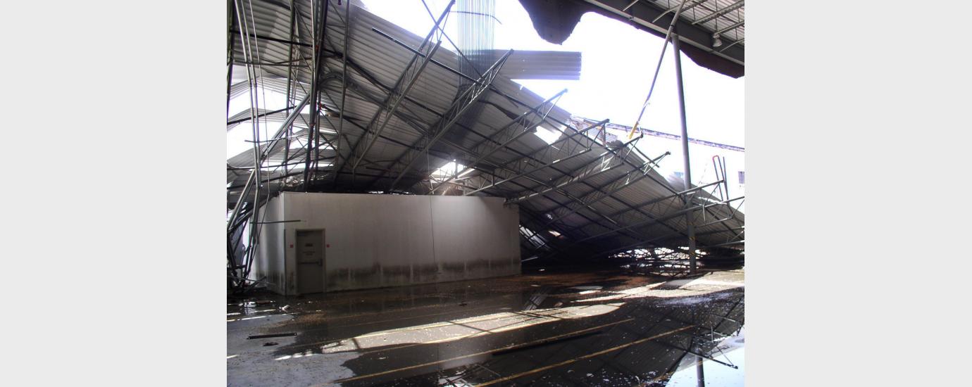 Warehouse Partial Roof Collapse
